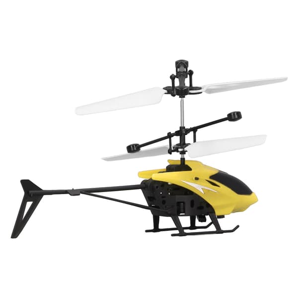 RC Mini Helikopter Stabil Induktionslys-Op Faldresistent Legetøj Gul