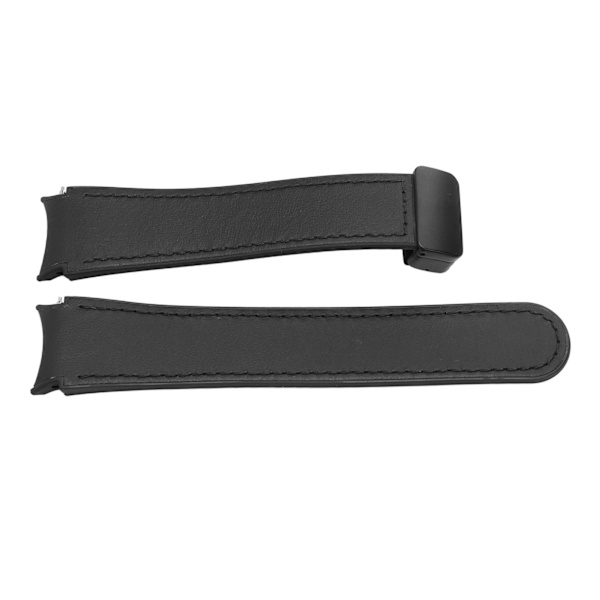Sort silikonearmbånd med magnetisk quick-release spænde til Watch 6, 5 og 4