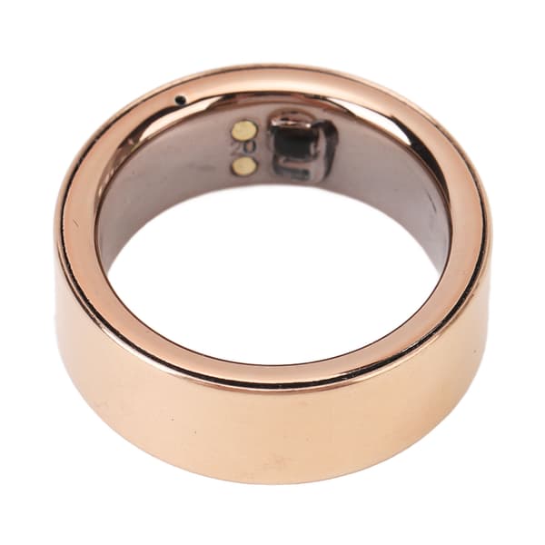Smart Hälsoring IP68 Sömnmonitor Temperatur Bluetooth Uppladdningsbar Roséguld Typ 17