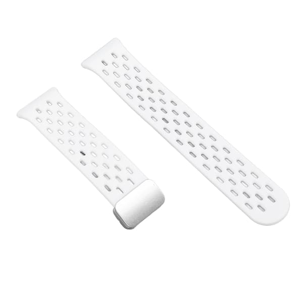 Åndbar silikonearmbånd med quick release til Galaxy Fit3 Hvid - Let og stilfuld