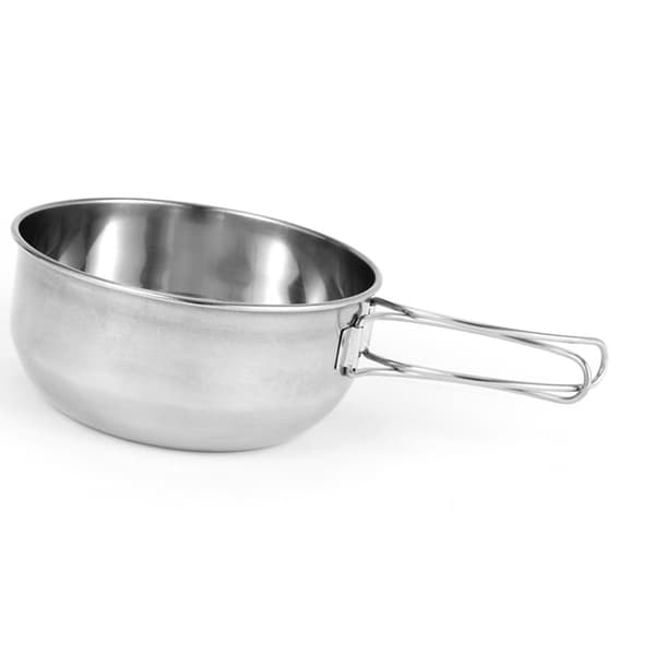 700 ml sammenklappelig skål i rustfrit stål til camping, vandreture, picnics, udendørsredskaber