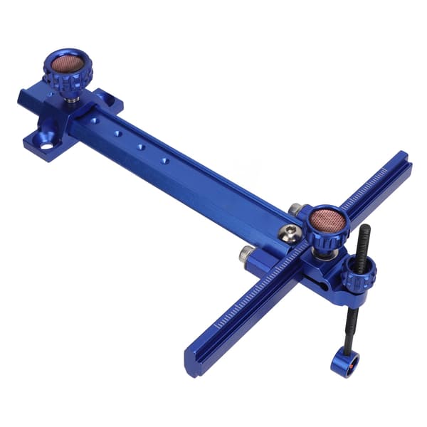 Justerbart T-formet jern recurvebuesigte med quick release til blåt bueskydning