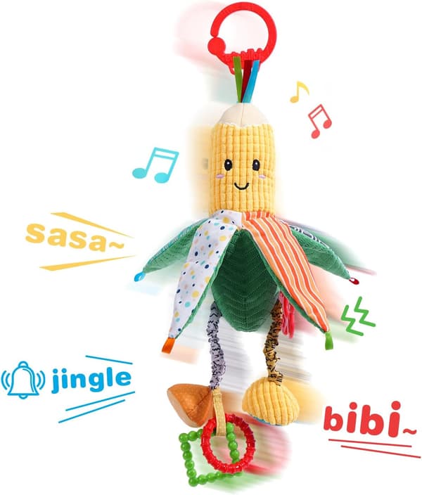 Babyrangler Hengende Leker for Barnevogn Bilsete Barneseng Lekegym Barnevogn, Mageleke Sensorisk B.