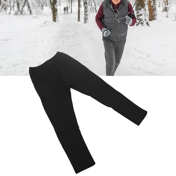 Uppvärmda vinterbyxor för män med 3 temperaturkontrollnivåer, USB-driven, 2XL