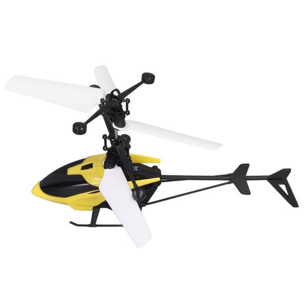 RC Mini Helikopter Stabil Induksjon Lysende Fallsikker Leke Gul