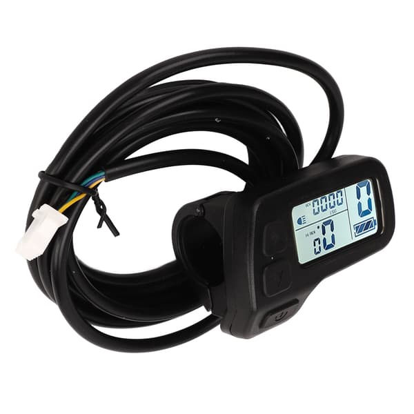 LCD-display til 24V 36V 48V elcykel, universelt speedometer, SM-kontrol.