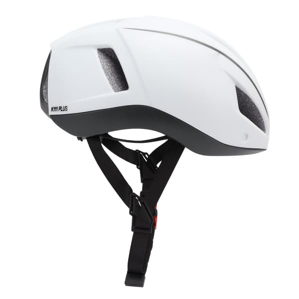 K111 PLUS Cykelhjälm med integrerade glasögon för landsvägs- och mountainbikes, mattvit