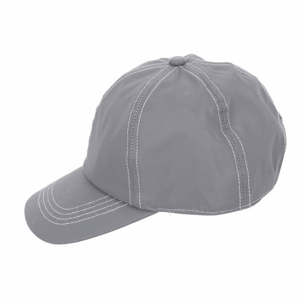 Silvergrå baseballkeps med reflekterande effekt, bomull, för vandring, löpning och vardagsbruk
