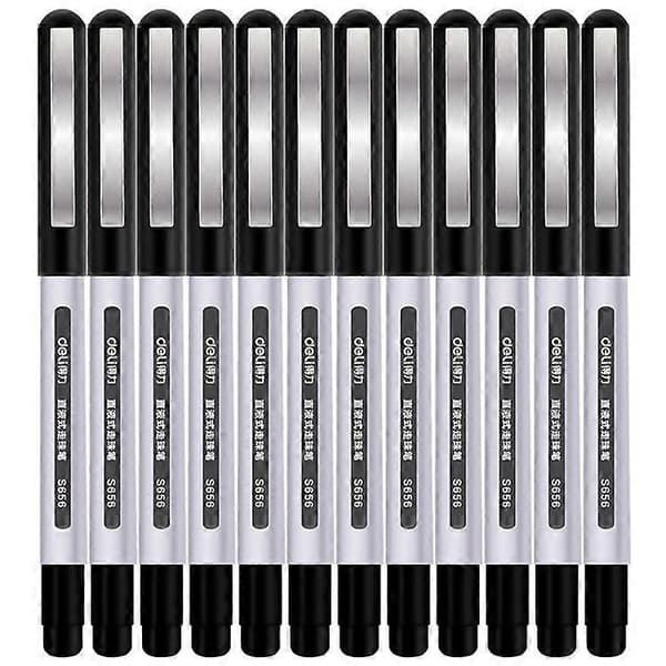 DELI S656 12-pak Rollerball Penne, 0,5 mm Flydende Blæk, til Studiebrug
