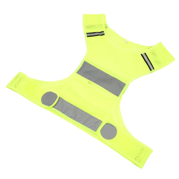 Høj synlighed åndbar reflekterende vest, hurtigtørrende, til løb og arbejde (mellemstørrelse)