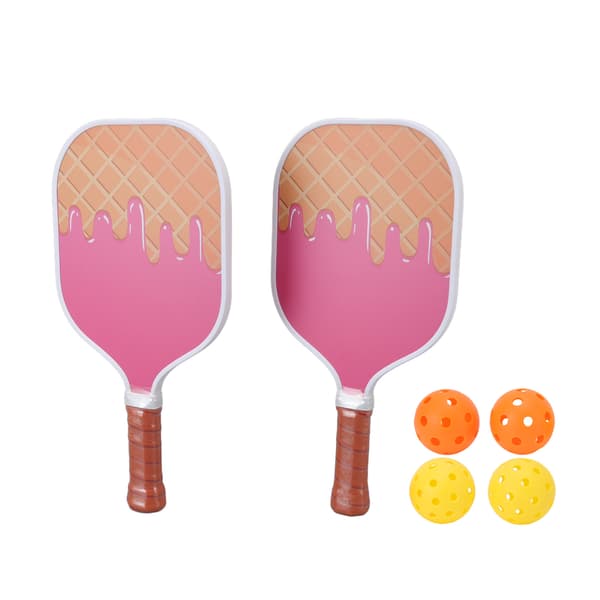 Pickleball-sæt med honeycomb-glasfiberkerne, letvægts og behageligt greb