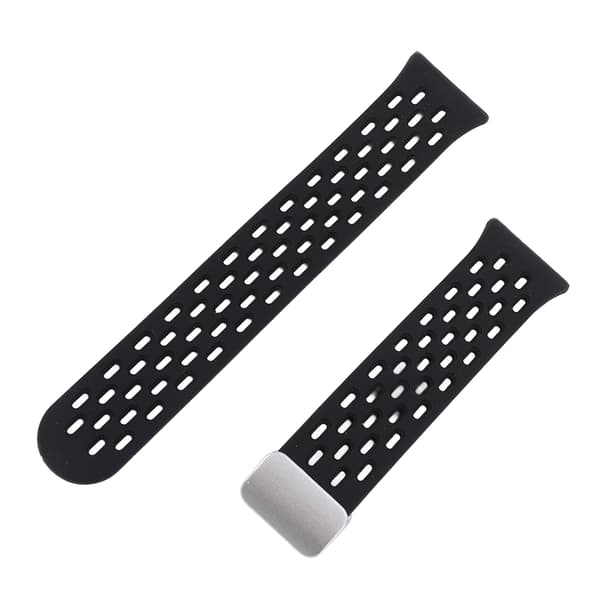 Andningsbart silikonarmband med snabbkoppling för Galaxy Fit3 Svart