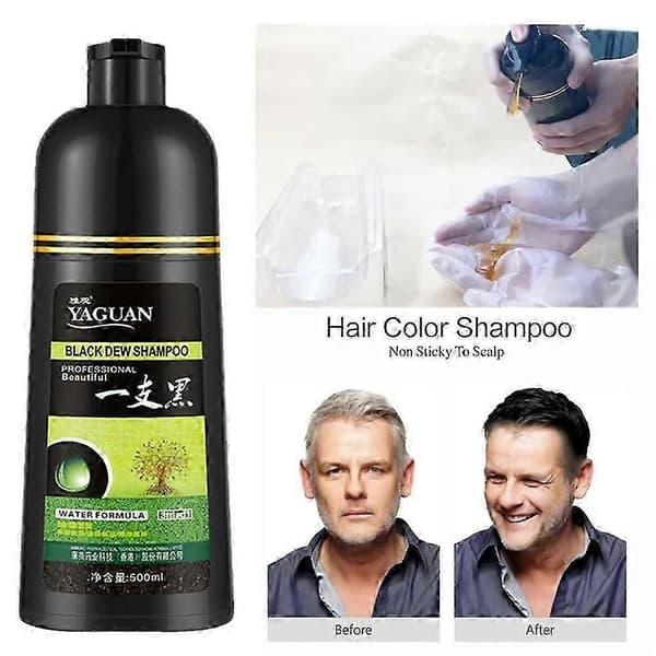 Ya Gua Herbal Black Dew Shampoo, 3-in-1 hiusvärisampoo black 1
