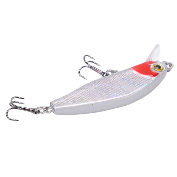 Fiskedrag med krok, explosiv färg, 5 cm, för sötvatten och saltvatten, Mini Swimbaits ABS
