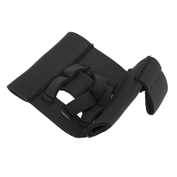Mini træningshandske med fingre og webbing til baseball, softball, tennis, sort polyesterfiber
