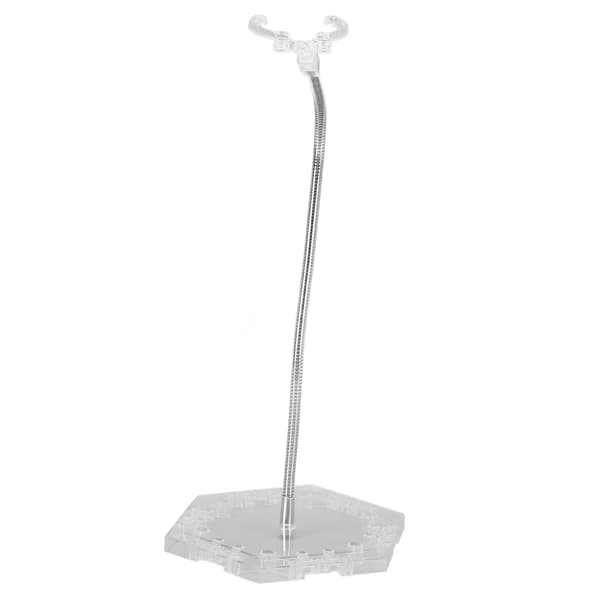 Stabil ABS rustfrit stål actionfigur base til 6-tommer gennemsigtige figurer - Displaystander