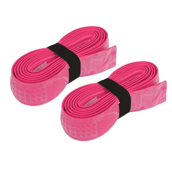 2 st tjock svettabsorberande grepptejp för tennis- och badmintonracketar - Rosa