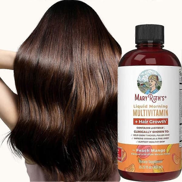 Multivitamin dråper for kvinnehår, 450 ml, fremmer tykkere hår.