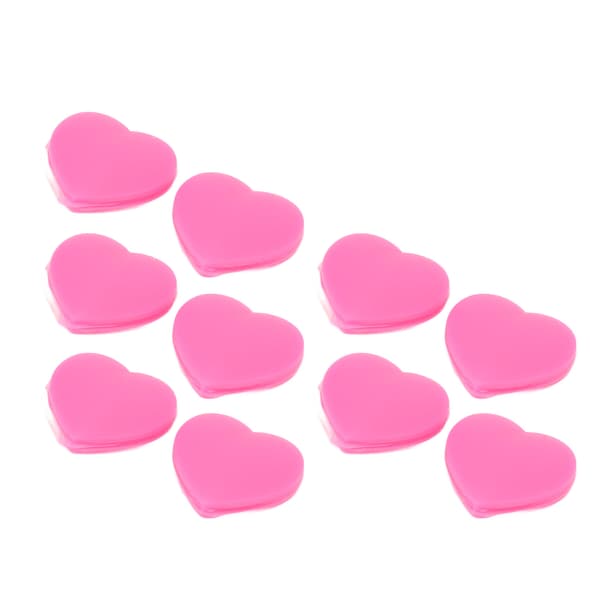 10 STK Pink Hjerteformede Silikone Tennis Vibrationsdæmpere til Ketchere