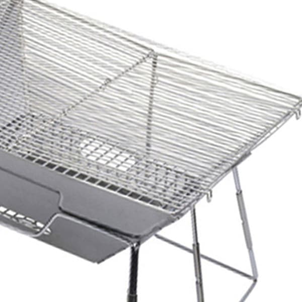 Bærbar sammenklappelig grill i rustfrit stål til udendørs grillning, camping og picnics