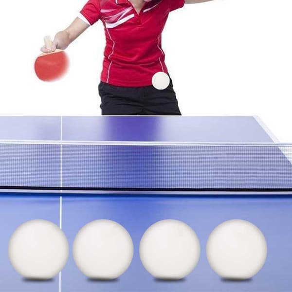 6 holdbare ABS bordtennisbolde til træning og øvelse (hvid)