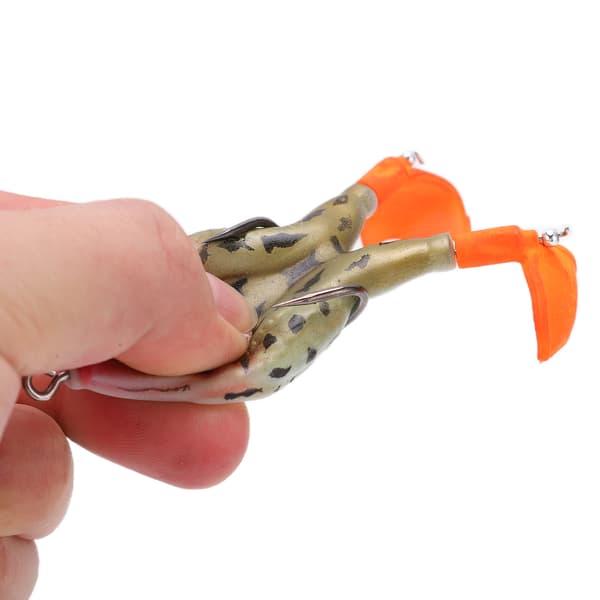 Thunder Frog Baits Flytande Drag med Två Propellrar för Abborrfiske, Ormhuvudfisk, Lax, PVC, 9.5cm