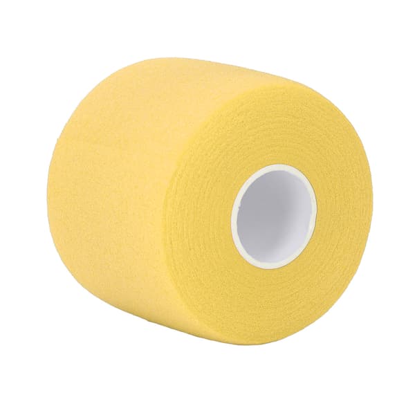 Badminton Grebswikkel med skridsikker polstring, 60 mm bred, 20 m lang, gul