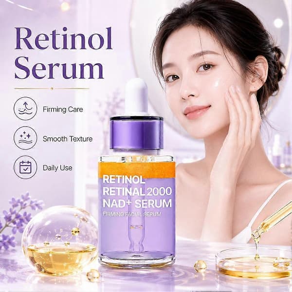 Retinol 2000 NAD+ Opstrammende Ansigtsserum - 30ml 3