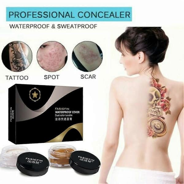 Vattentät Concealer Kräm Täcker Porer Ärr Långvarig Bärbar Återfuktande