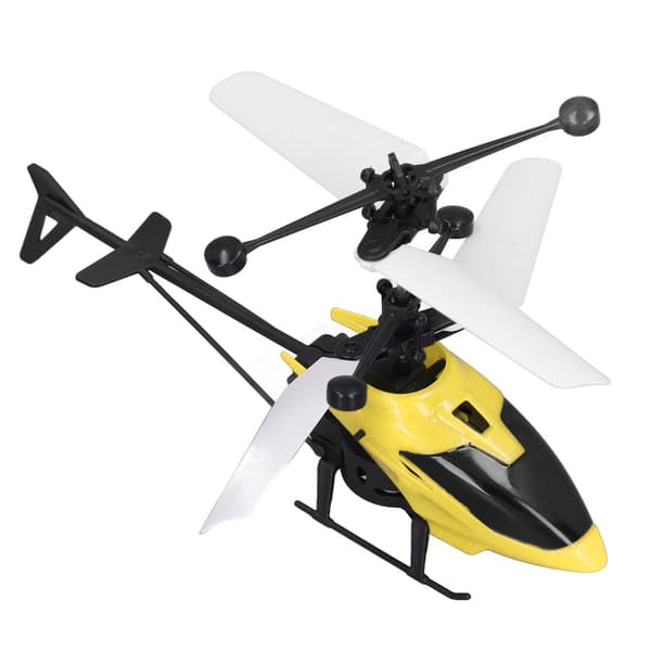 RC Mini Helikopter Stabil Induktionslys-Op Faldresistent Legetøj Gul