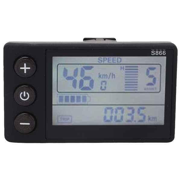 LCD Display S866 Elcykel 24V 36V 48V 60V Vandtæt Panel IP65 ABS