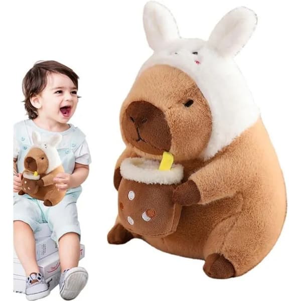 30 cm kapybara-pehmolelu, kapybara-pehmoinen tyyny, pehmeä kapybaralla täytetty pehmotyyny
