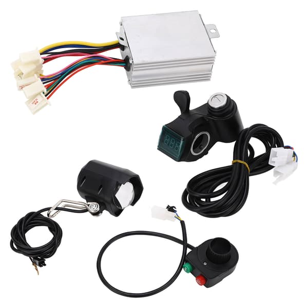 48V 500W Elcykel Controller Styr Kit med Varmeafledning og Forlygte