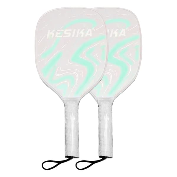 Pickleball-mailasetti, jossa 2 mailaa, 4 palloa ja säilytyslaukku