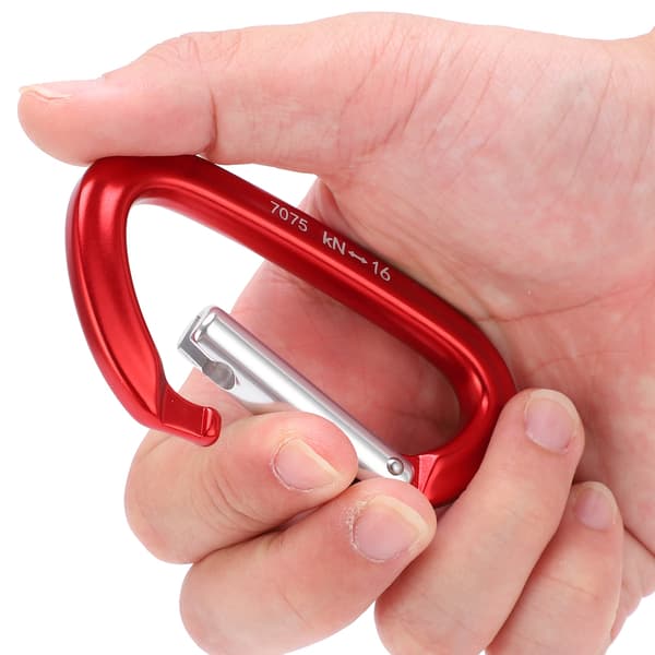 Snabbkoppling Hänglås 16KN Aluminiumlegering D-ring för Camping Klättring Nyckelring