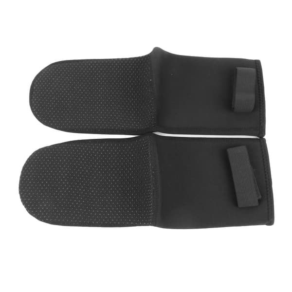 1 par 3 mm neopren termiske dykkerstrømper, skridsikre, holdbare, med velcro, sorte
