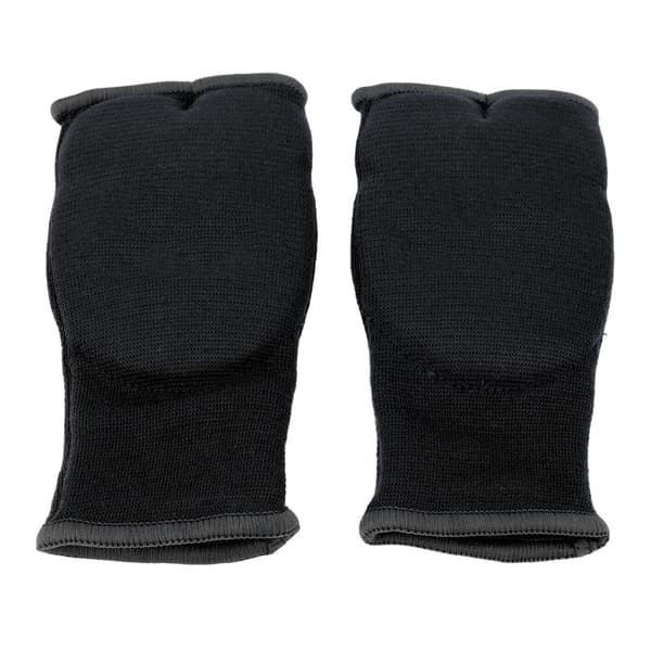 Håndbind til boksning, halvfinger, skridsikker med gel, nylon, til mænd og kvinder, sort, medium