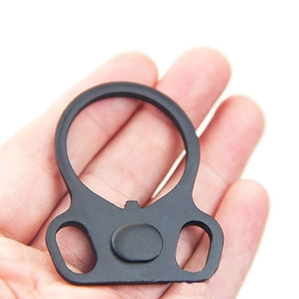 stk Dobbel Loop Ambidextrous End Plate Kjedeadapter Våpentilbehør Svart Jern