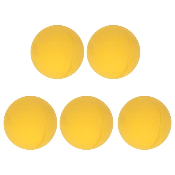 5 stk. elastisk bold 6 cm sikker miljøvenlig gummi til håndtræning, pools, strande, gul