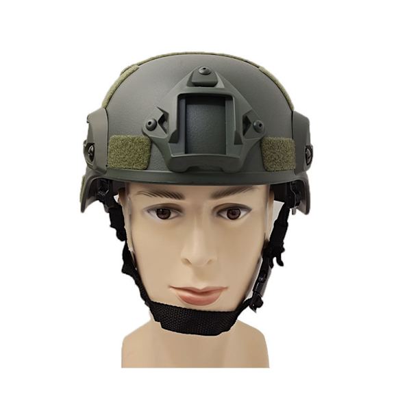 Militär fältspelshjälm, multifunktionell, cykelutrustning, grön OD