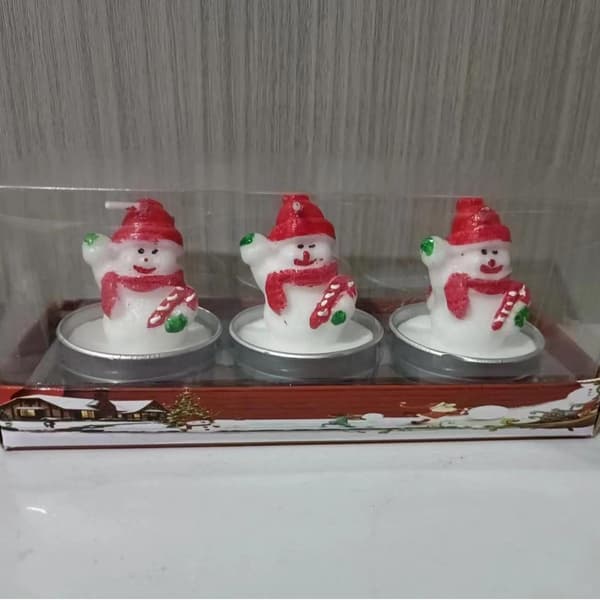 3 stk julefest duftlys julelys juledekorasjoner kakelys