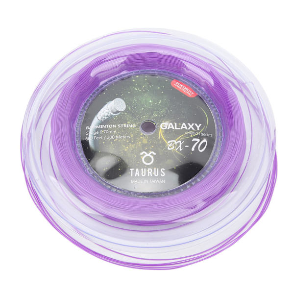 POWERTI BX70 Högelastisk Nylon Badmintonsträng 0,7 mm 200 m Lila för Racketar