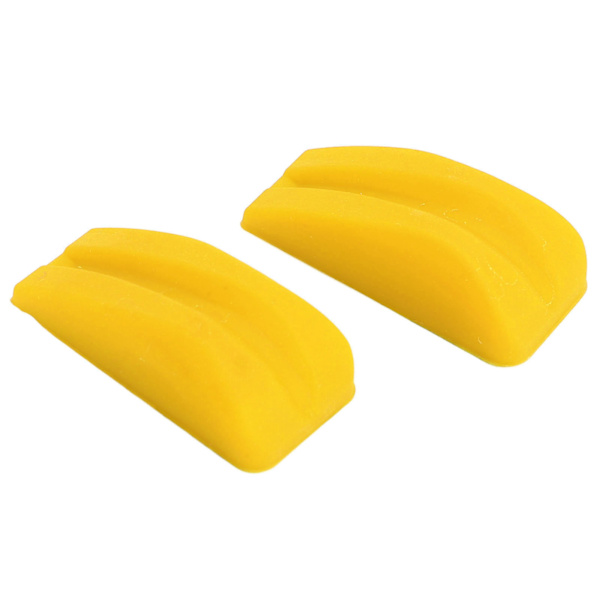 2 st stötdämpare båge gummi vibrationsdämpare ljuddämpare rep gul
