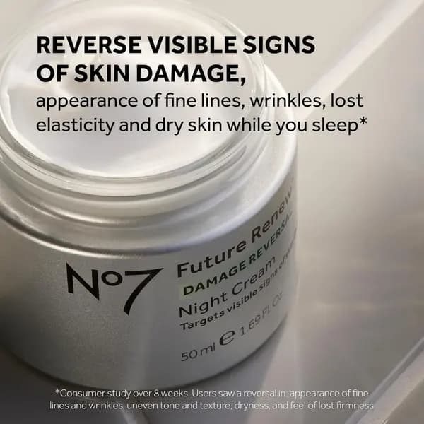 7 Future Renew Damage Reversal Night Cream - Anti-Aging Ansiktskrem - Beriket med Peptidteknologi for å Reversere Synlige Tegn på Skade - Hud B