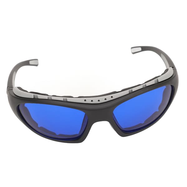 Golfbollssökningsglasögon PC Bred Syn Anti-Slip Skydd med Blå Linser och Grå Ram