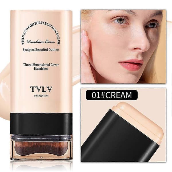 TVLV creme stick foundation (med børste), Essence highlighting stick, langtidsholdbar concealer stick