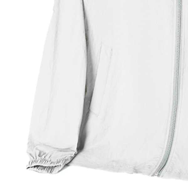 Letvægts åndbart UV-solbeskyttelsestøj til mænd til sommer, hvid, XL, polyester, 150g