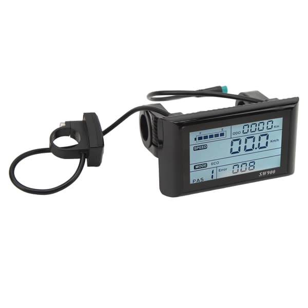 LCD-skjerm for elsykkel 5-pinners 24V 36V 48V Lett vanntett kontrollpanel