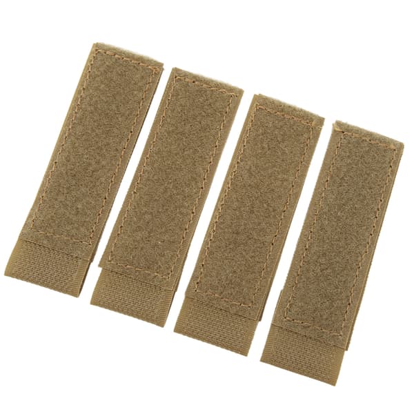 4 stk. Nylon Molle Magic Tape Patch til træningsvest, jagt, skydning, spil, khaki