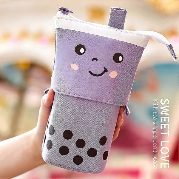 Lodret penalhus, sødt og foldbart penalhus, kawaii penalhus, makeuptaske